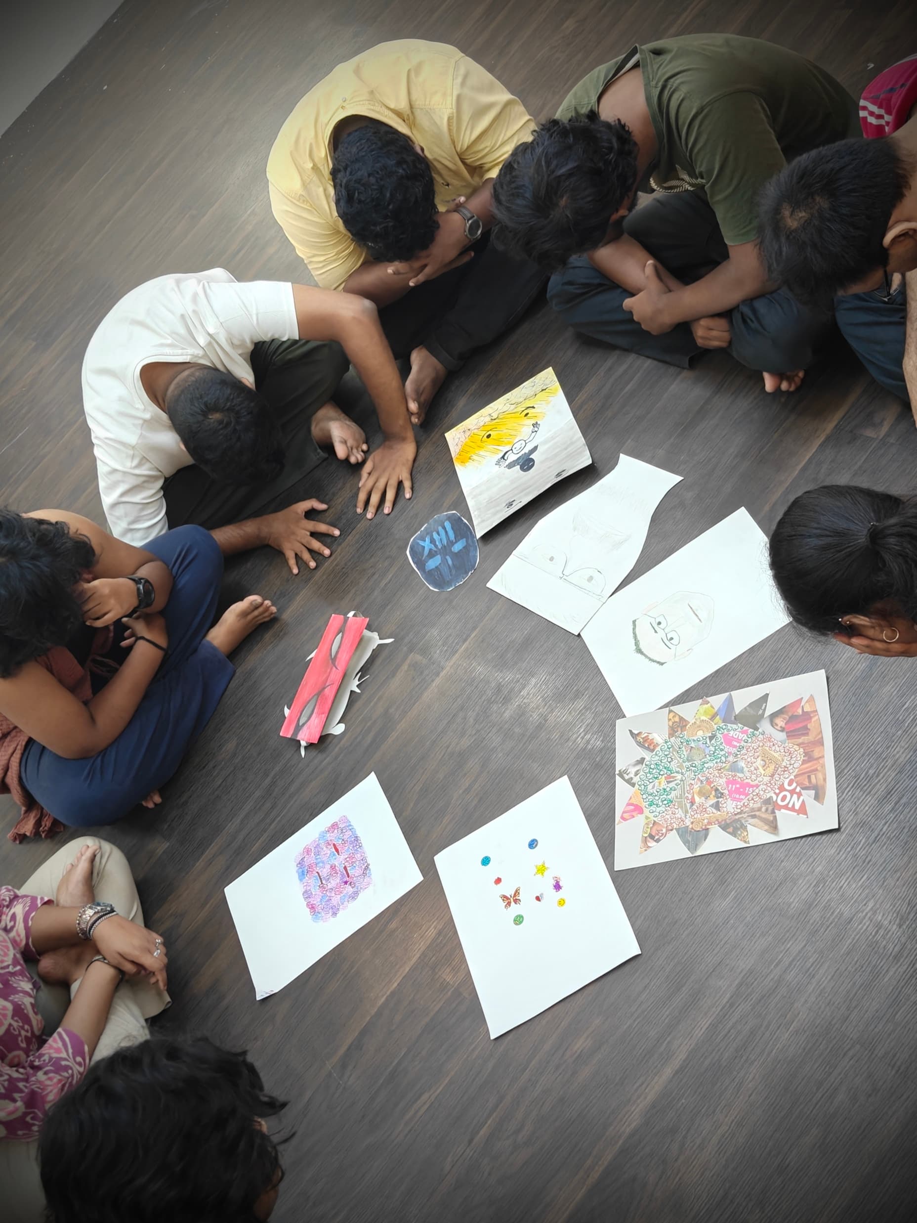 Artwork created during a Mind Matters gathering